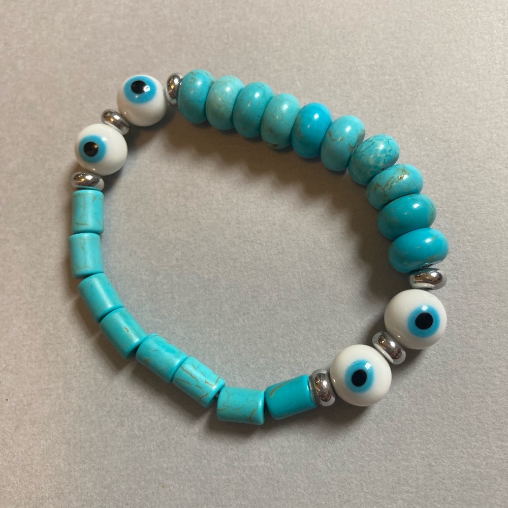 Evil Eye and Turquoise Bracelet